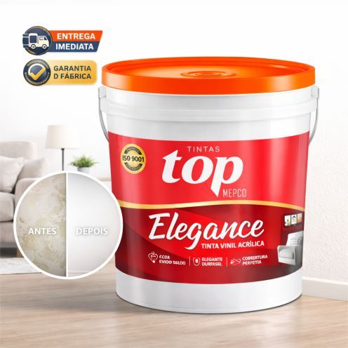 Tinta Acrílica FOSCA Antimofo Elegance 3,6L MEPCO – Disfarce Imperfeições Máximo Rendimento