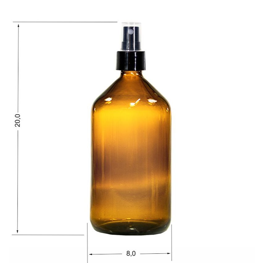 Frasco de Vidro Âmbar para Maceração de Perfumes e Home Spray com Batoque Proteção UV Alta Qualidade