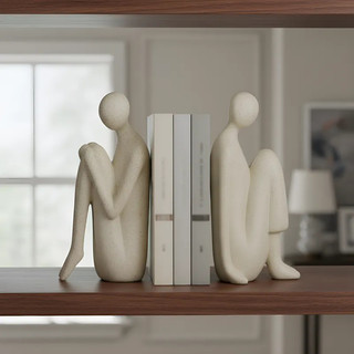 Aparadores De Livros Decorativos Poliresina Escultura Abstrata Minimalista Sala Estante Escritório