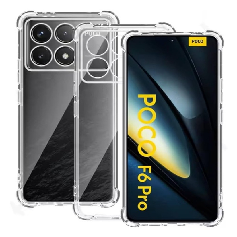 Capa Capinha Tpu Anti Impacto Transparente Para Xiaomi Poco F6 Pro Bordas Reforçadas