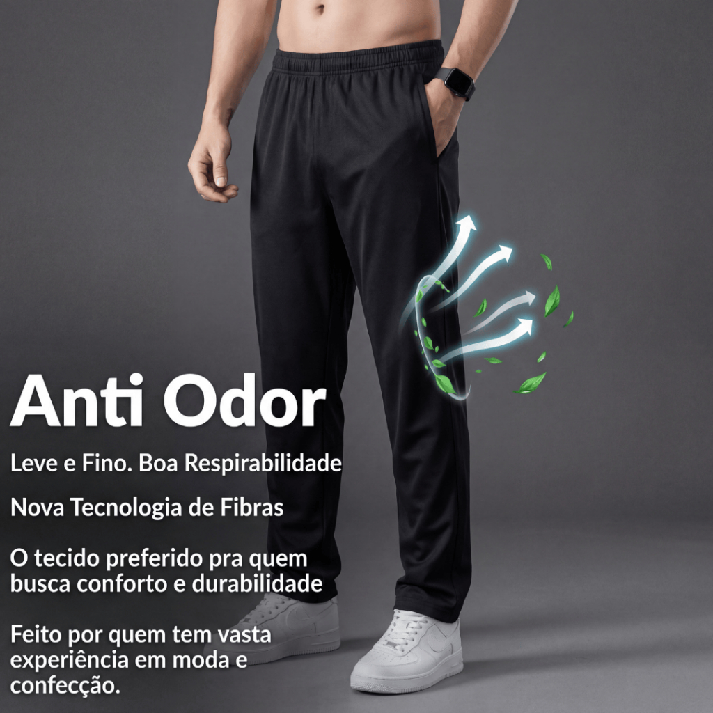 Calça Masculina Poliéster com Elastano Lisa para uso Casual Esporte Dia a Dia  Black Targ em Oferta na Shopee