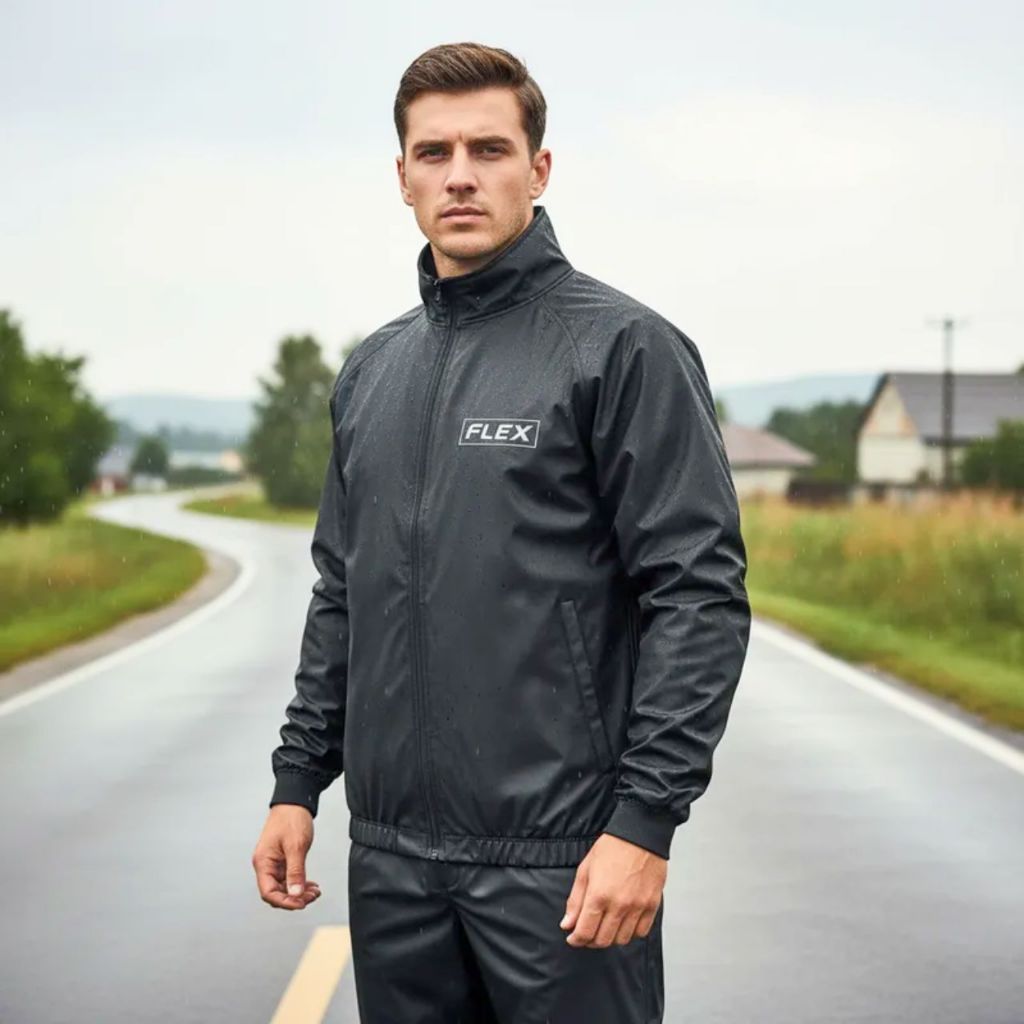 Conjunto Capa de Chuva Impermeável Motoqueiro Delta Flex
