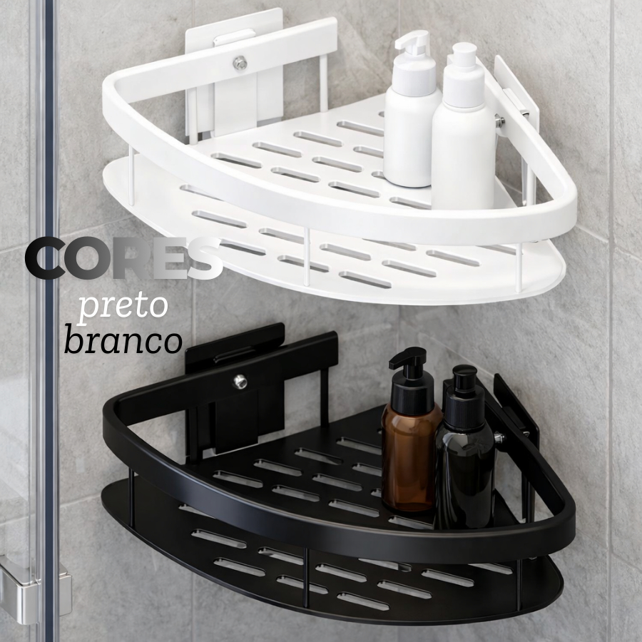 Suporte Organizador de Parede Adesivo Alta Resistência para Shampoo Banheiro e Cozinha Suporte Organizador de Parede Adesivo Alta Resistência para Shampoo Banheiro e Cozinha