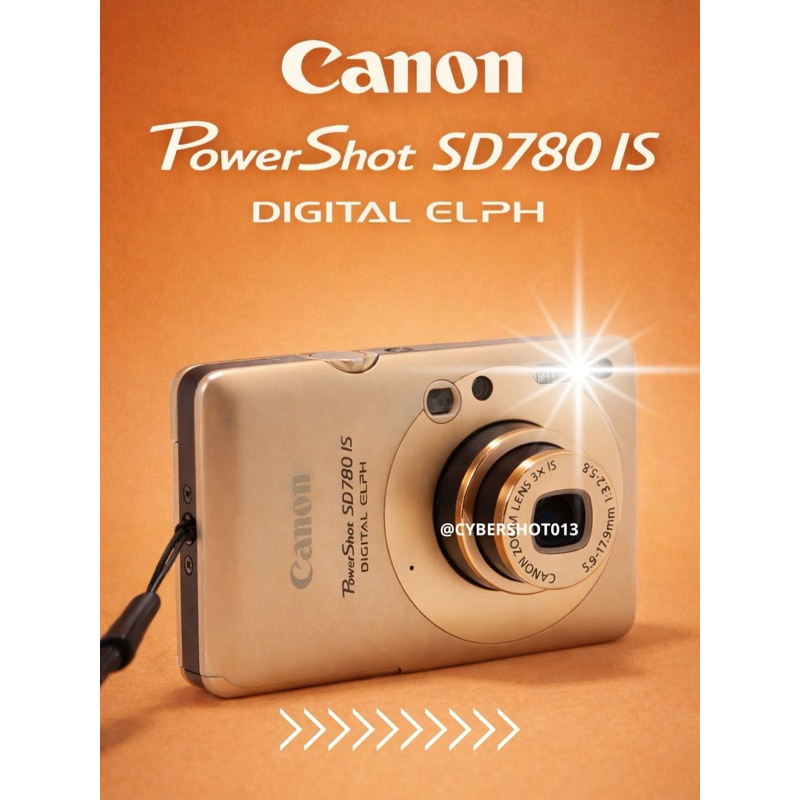 Câmera Digital Canon Powershot SD780 IS DIGITAL ELPH 12.1mpx DOURADA