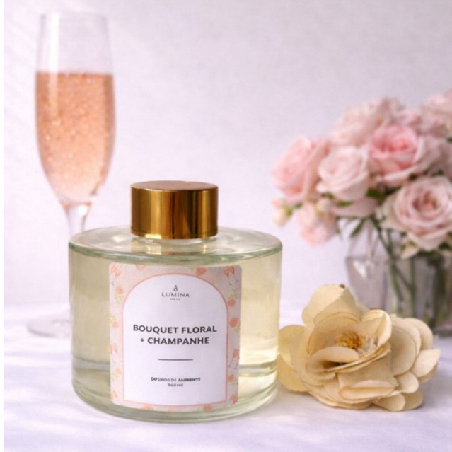 Difusor de Ambiente Bouquet Floral e Champanhe - 240 ml