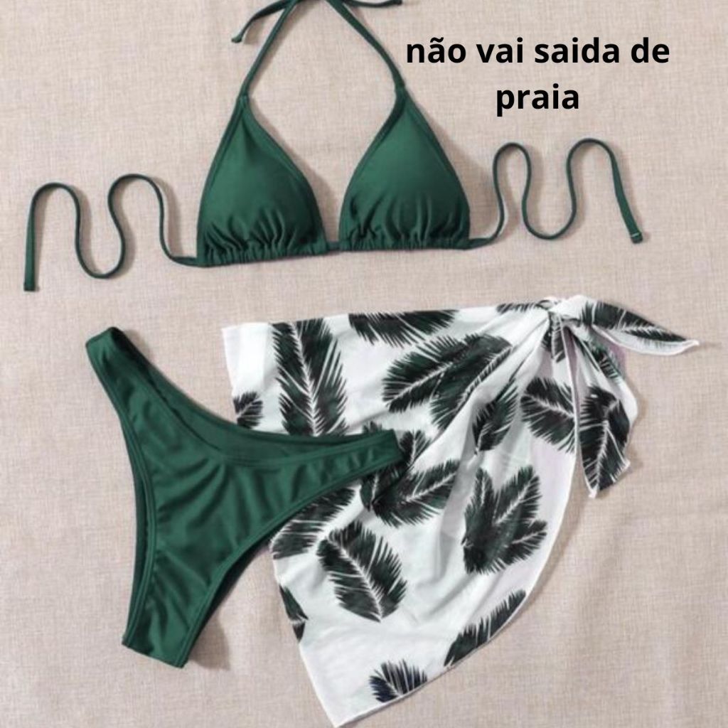 Gina Biquíni Asa não vem saida de praiaDelta Com Bojo Conjunto Calcinha e Sutiã Varias Cores