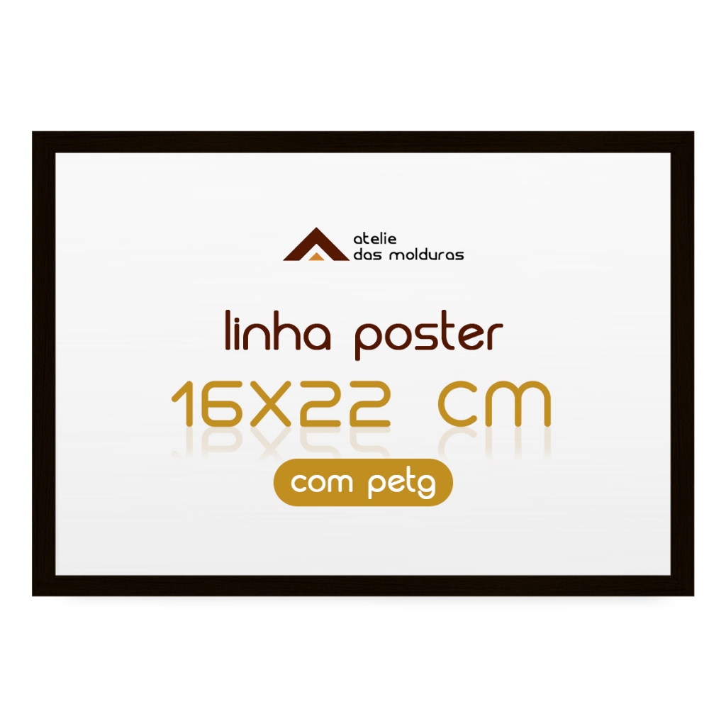 Moldura 16x22 Cm Para Poster Imagem Impressão Com Acetato Petg em Oferta na Shopee