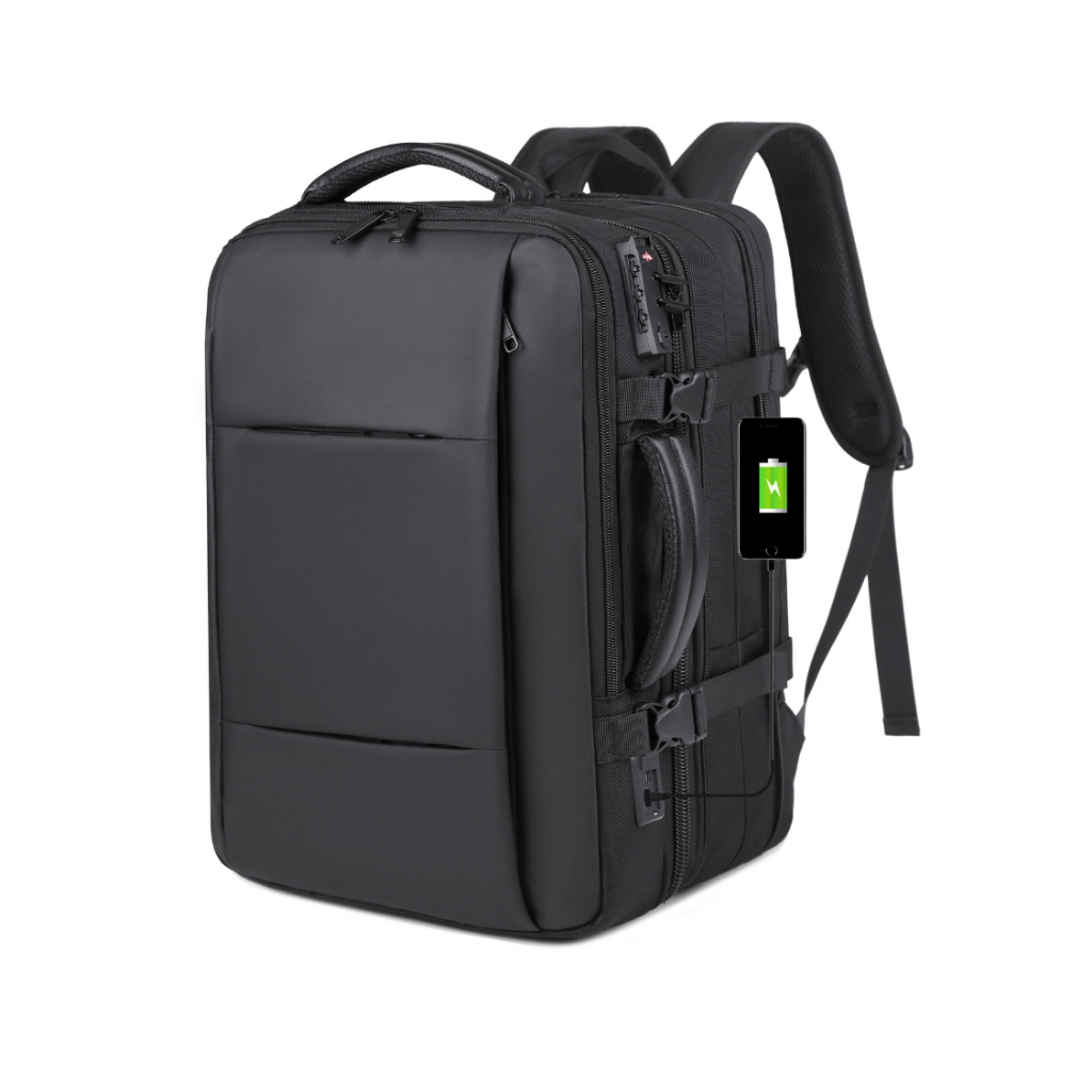 Mochila Escolar Universitária Impermeável Antifurto com Cadeado Reforçado para Notebook, Viagem e Trabalho em Oferta na Shopee