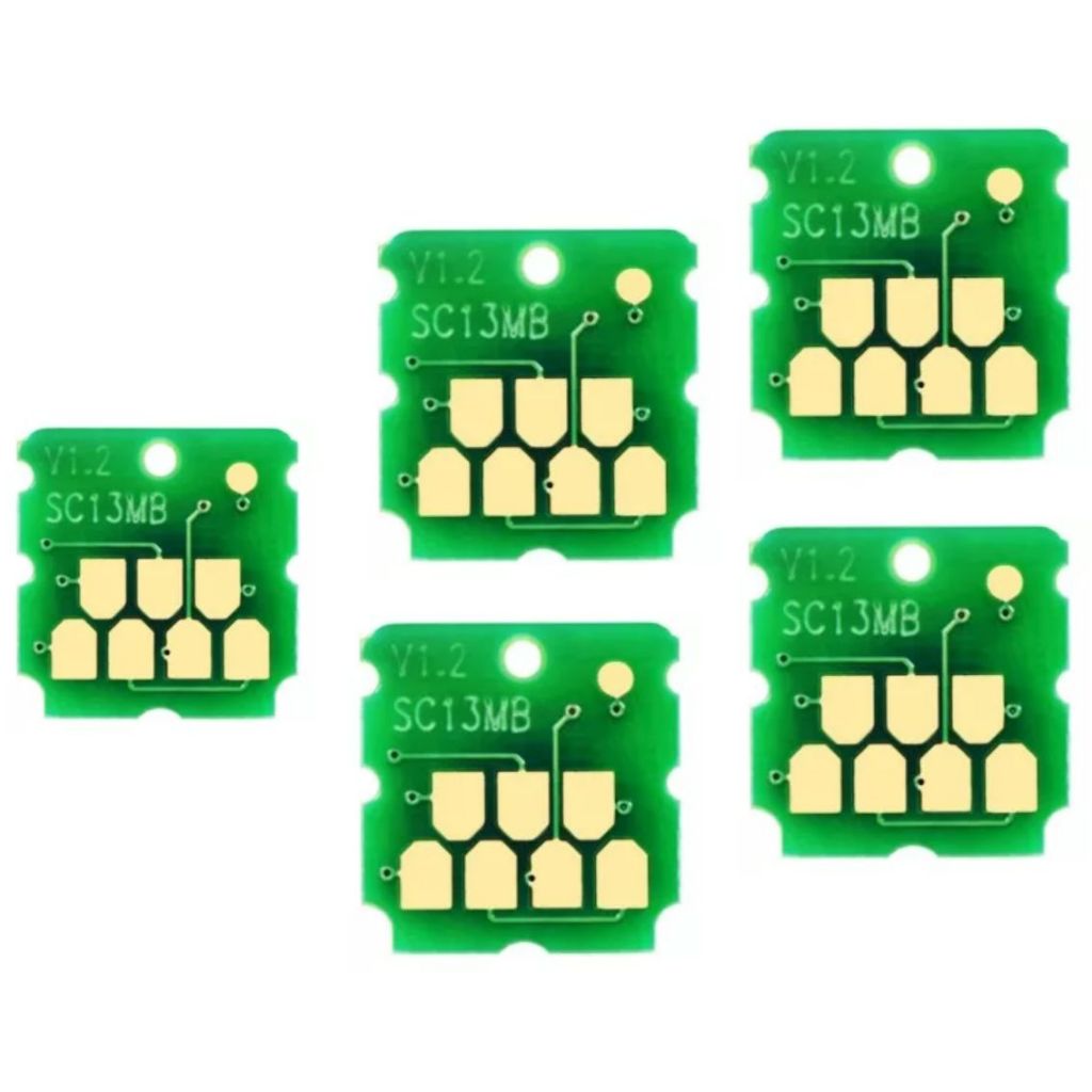 Kit 05 Chips Caixa de Resíduo Para Epson S2100 T3100 T5100 F500 T3170 T5170 F570 F571 T2150 T3150 T2140 T3140