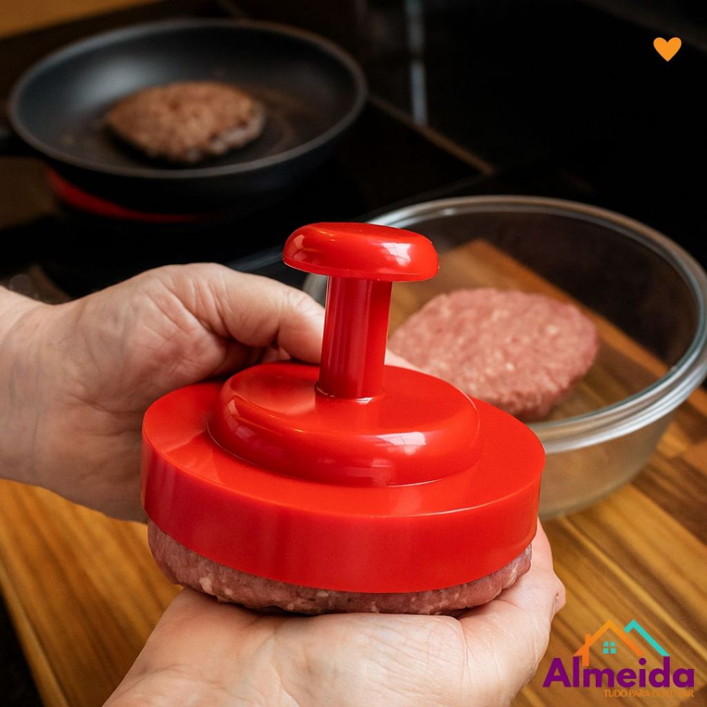 Modelador De Hambúrguer Caseiro Até 170g Em Polipropileno Decor Útil em Oferta na Shopee