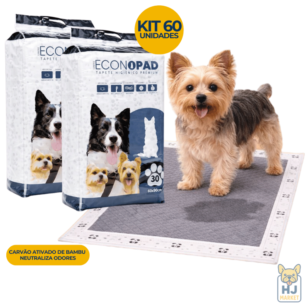 Kit Tapete Higiênico Premium Descartável Com Carvão Ativo de Bambu Inibidor de Odores em Oferta na Shopee