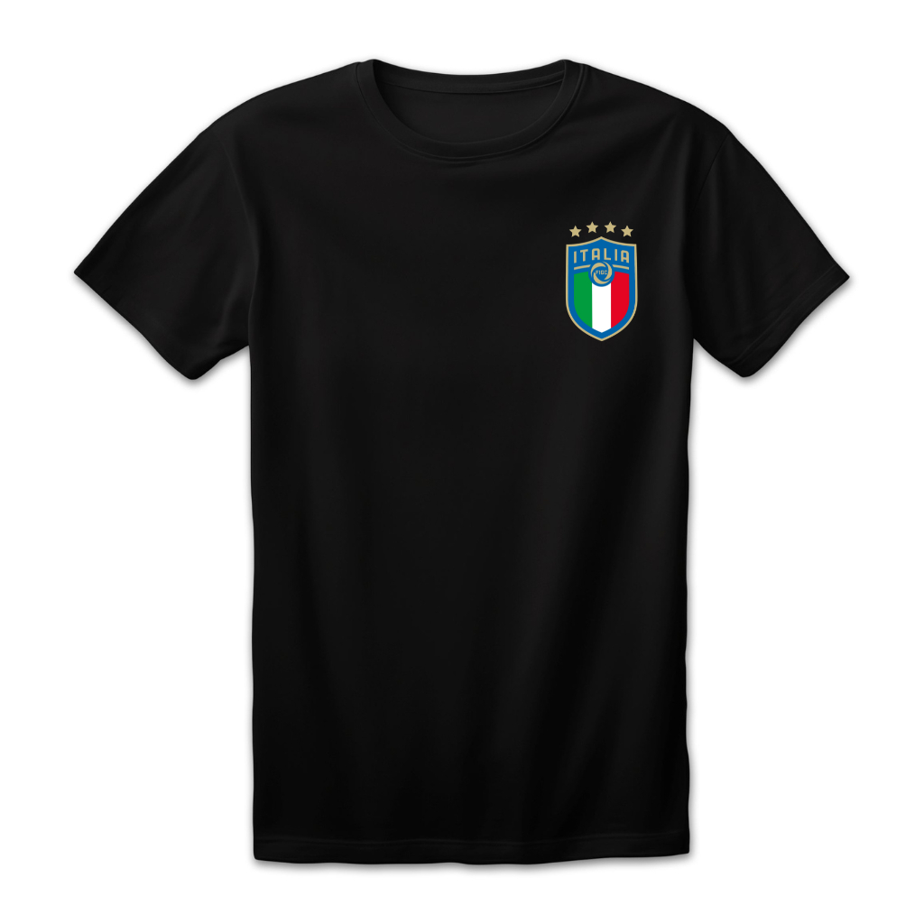 Camiseta Unissex Estampa Italia Futebol Algodão Conforto Edição Limitada Verão Dia a Dia Promoção