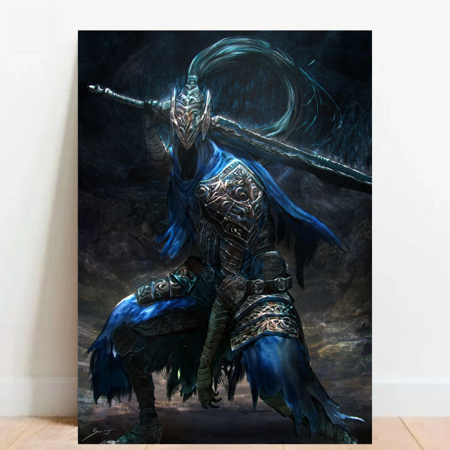 Quadro Placa decorativa geek Dark Souls Demon's Souls RPG aventura Game video game a2 60x40cm 031