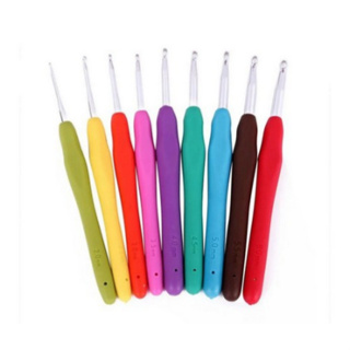 Kit 9 Agulhas Soft Crochê Cabo Emborrachado Lanmax 2 A 6 Mm em Oferta na Shopee