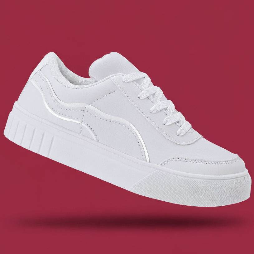 Tênis Feminino Academia Esportivo Caminhada Corrida Tênis Feminino Casual Branco Lançamento