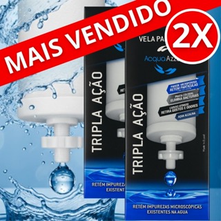 02 Velas Filtro Barro Prata Coloidal Carvão Ativado Tripla Ação SERVE PARA TODOS FILTRO BARRO em Oferta na Shopee