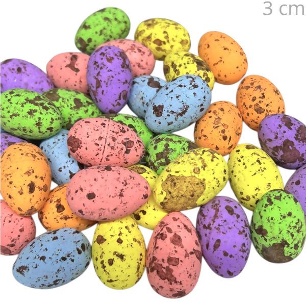 Ovos de Páscoa Mini de Isopor - Pacote com 36 unidades