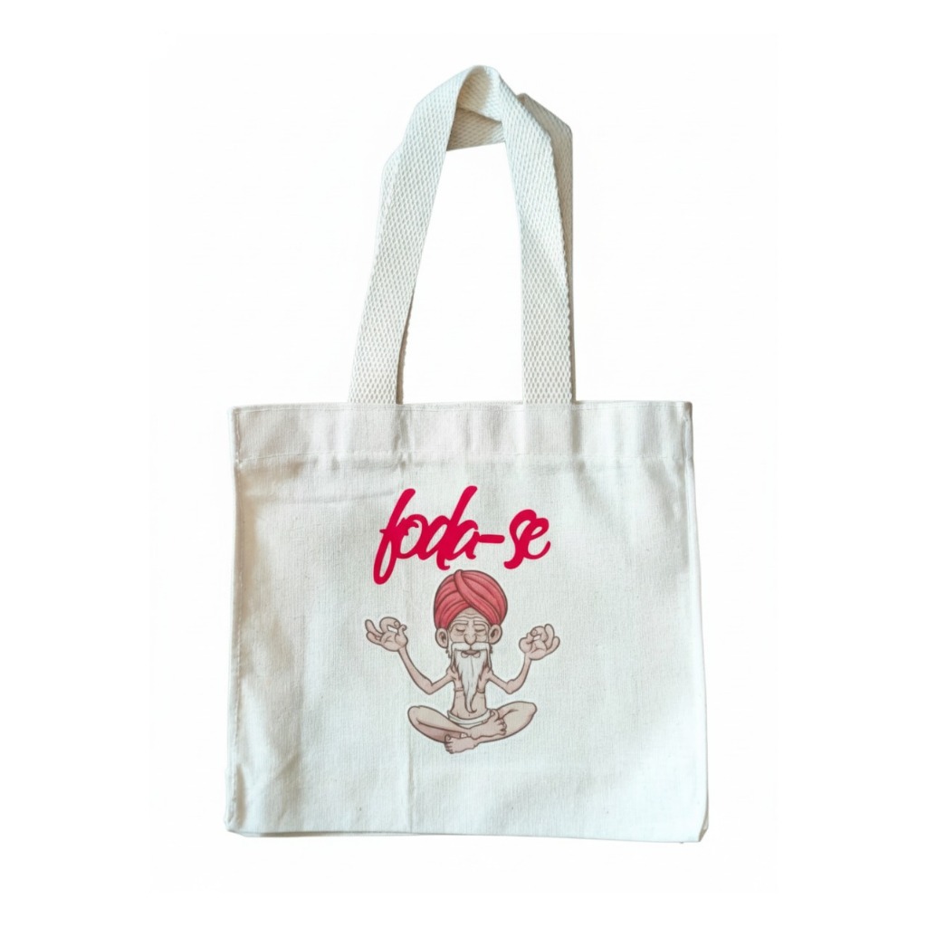Ecobag, bolsa reutilizável, frase engraçada, algodão, sustentável, Sacola Ecobag Criativa tamanho 20cm X 20cm estampada