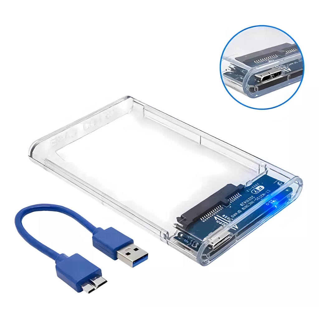 CASE PARA HD SATA / SSD 2.5 USB 3.0 ALTA VELOCIDADE