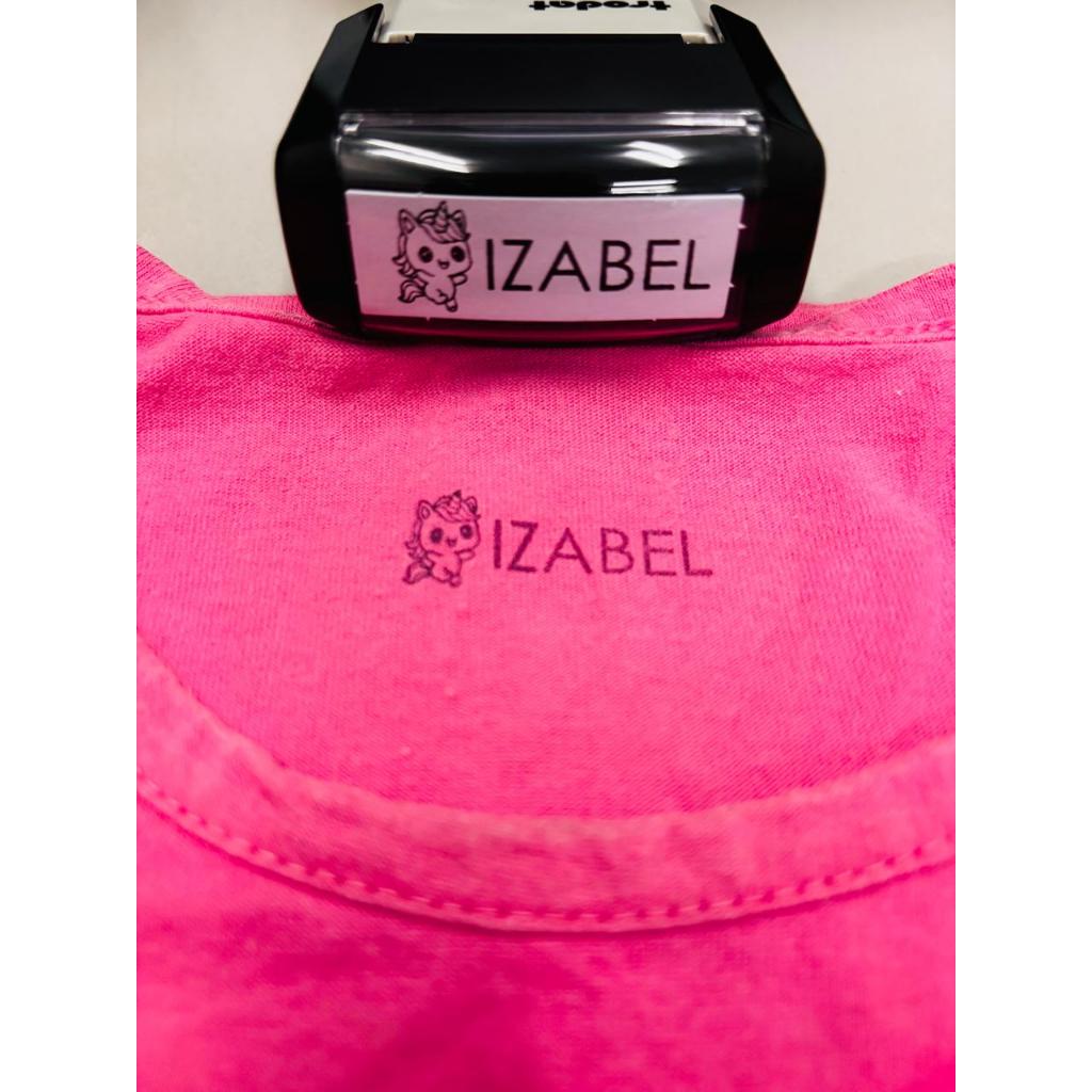 Carimbo Para Tecido Personalizado Trodat Printy 4911  Auto-Entintado - 38mm x 14mm em Oferta na Shopee