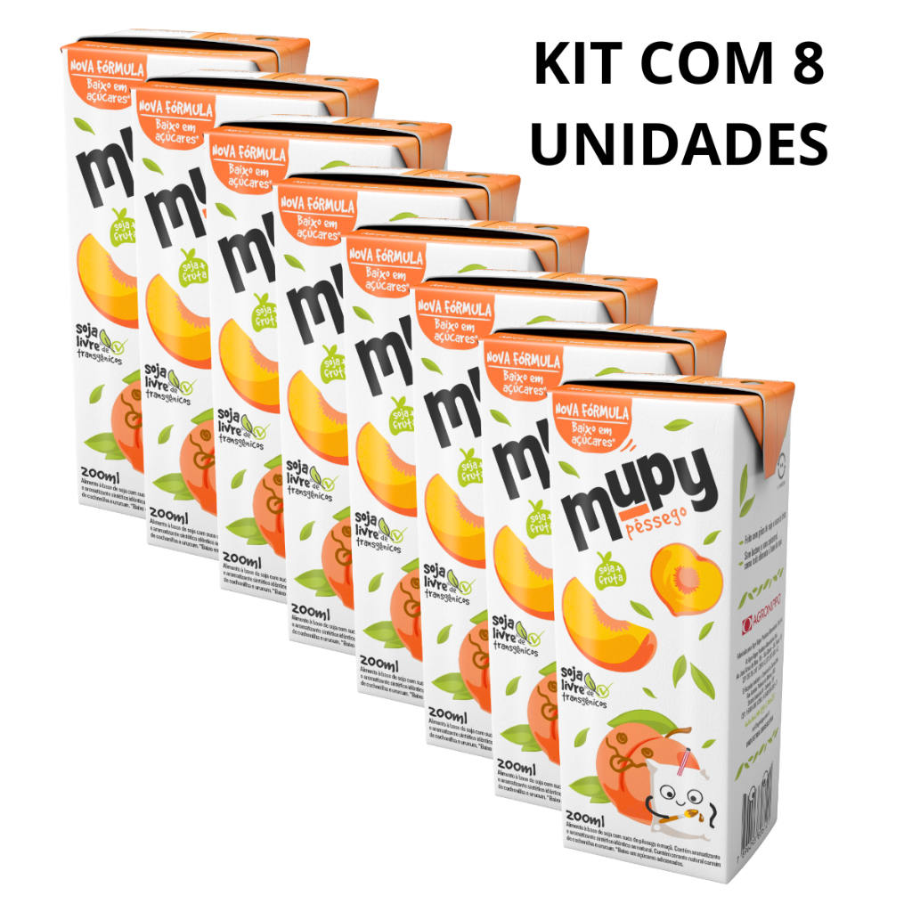 Kit C/ 8 Unidades de 200ml de Suco Mupy | Diversos Sabores Kit C/ 8 Unidades de 200ml de Suco Mupy | Diversos Sabores