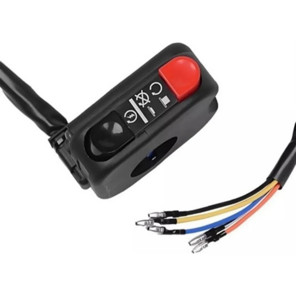 Botão Partida Moto Universal Com Chave Geral Beta