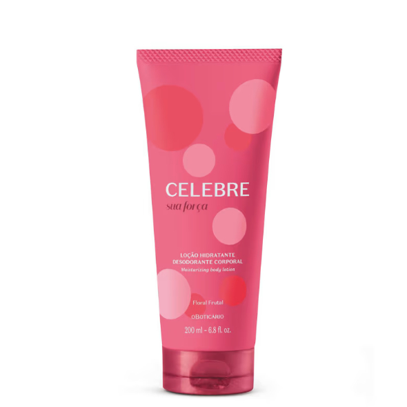 Loção Hidratante Desodorante Corporal Feminina Celebre Sua Força 200ml