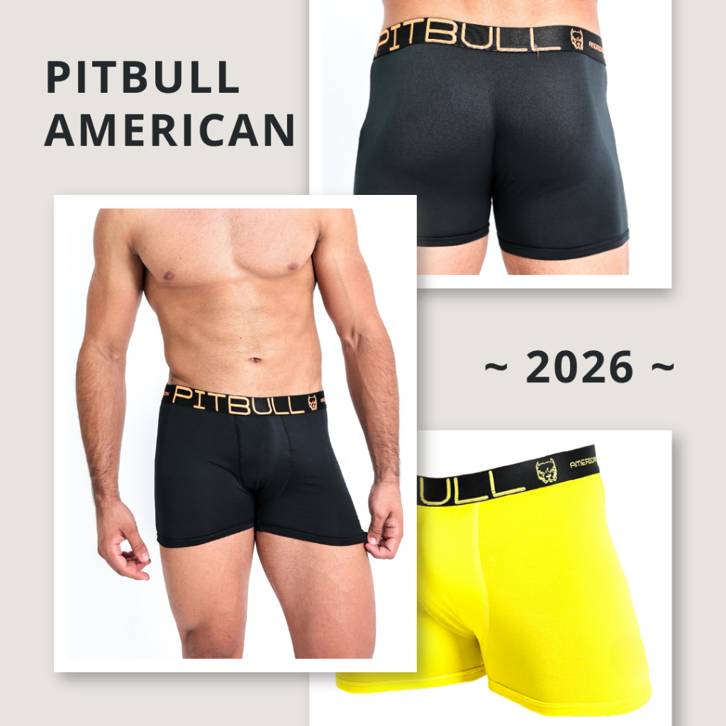 🔥 Kit 5 Cuecas Boxer Pitbull American Luxo Original – Conforto Premium