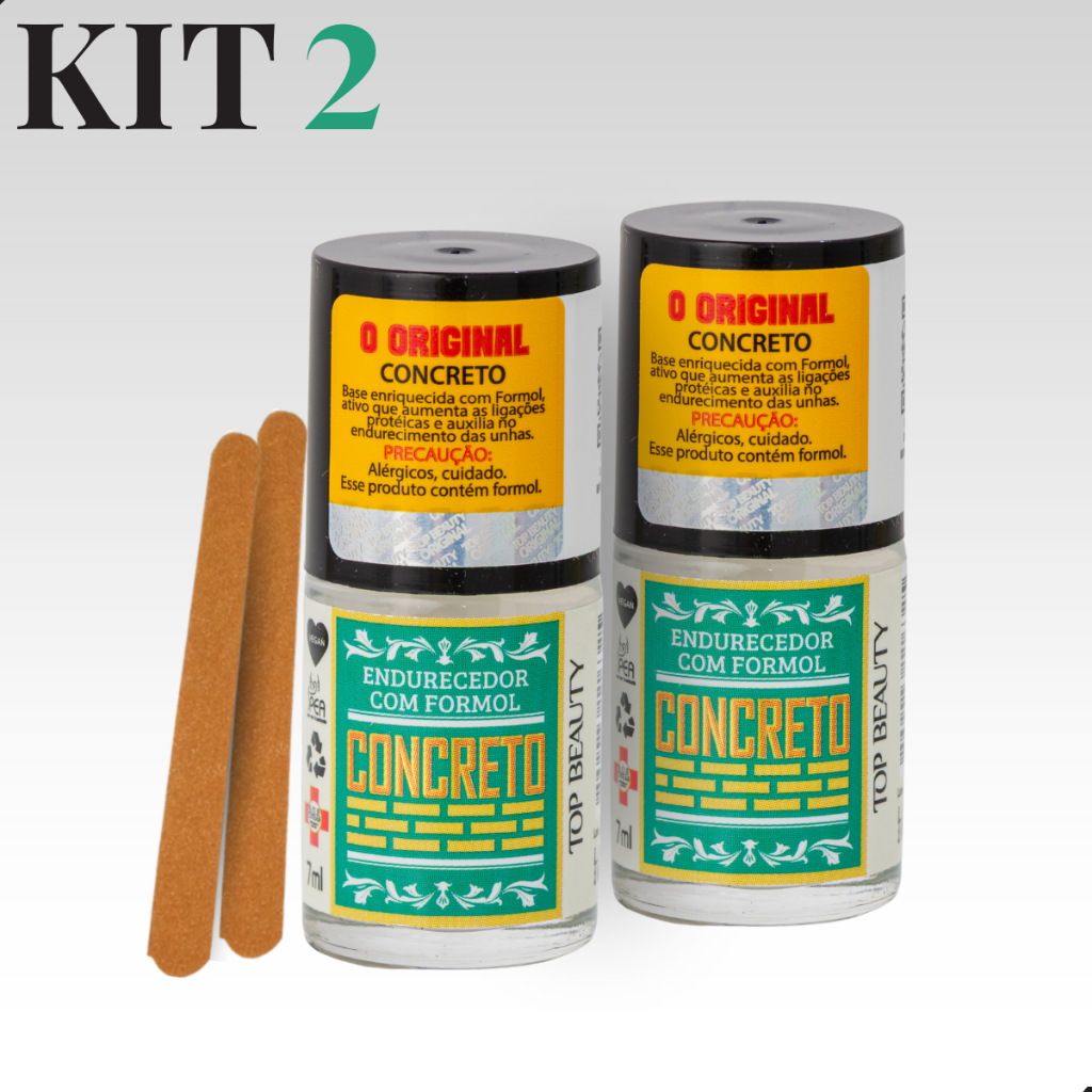 2 Base Concreto Bomba Fortalecedora Endurecedora de Unhas Garras de Adamantium em Oferta na Shopee