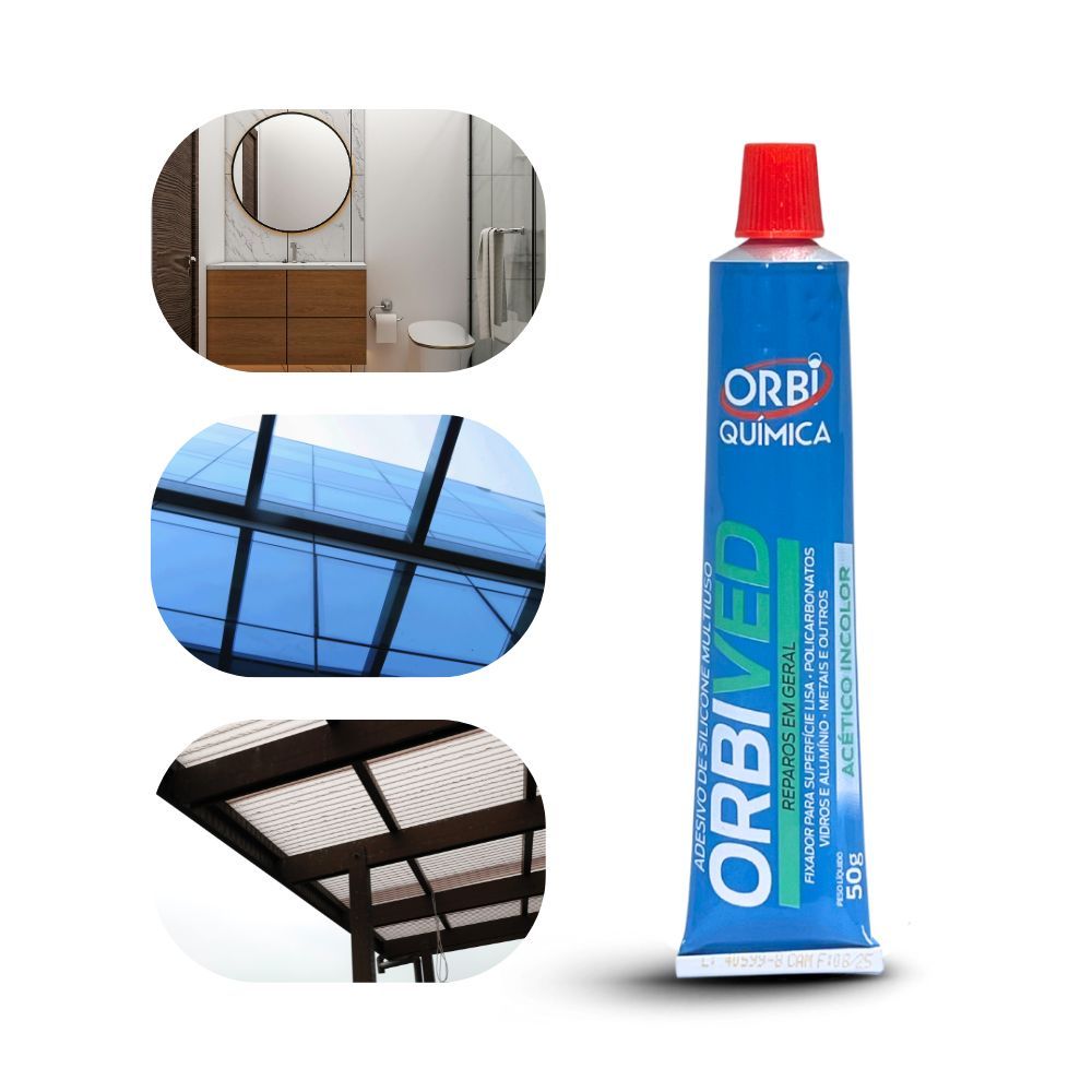 Cola Adesivo de Silicone Orbived 50g Transparente Reparos Para Farol Automotivo em Oferta na Shopee