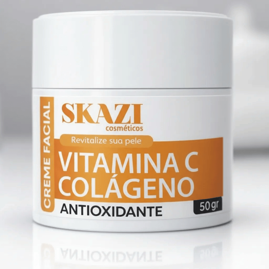 Creme Facial Vitamina C + Colágeno SKAZI 50g | Antioxidante | Firmeza e Luminosidade · foto 2