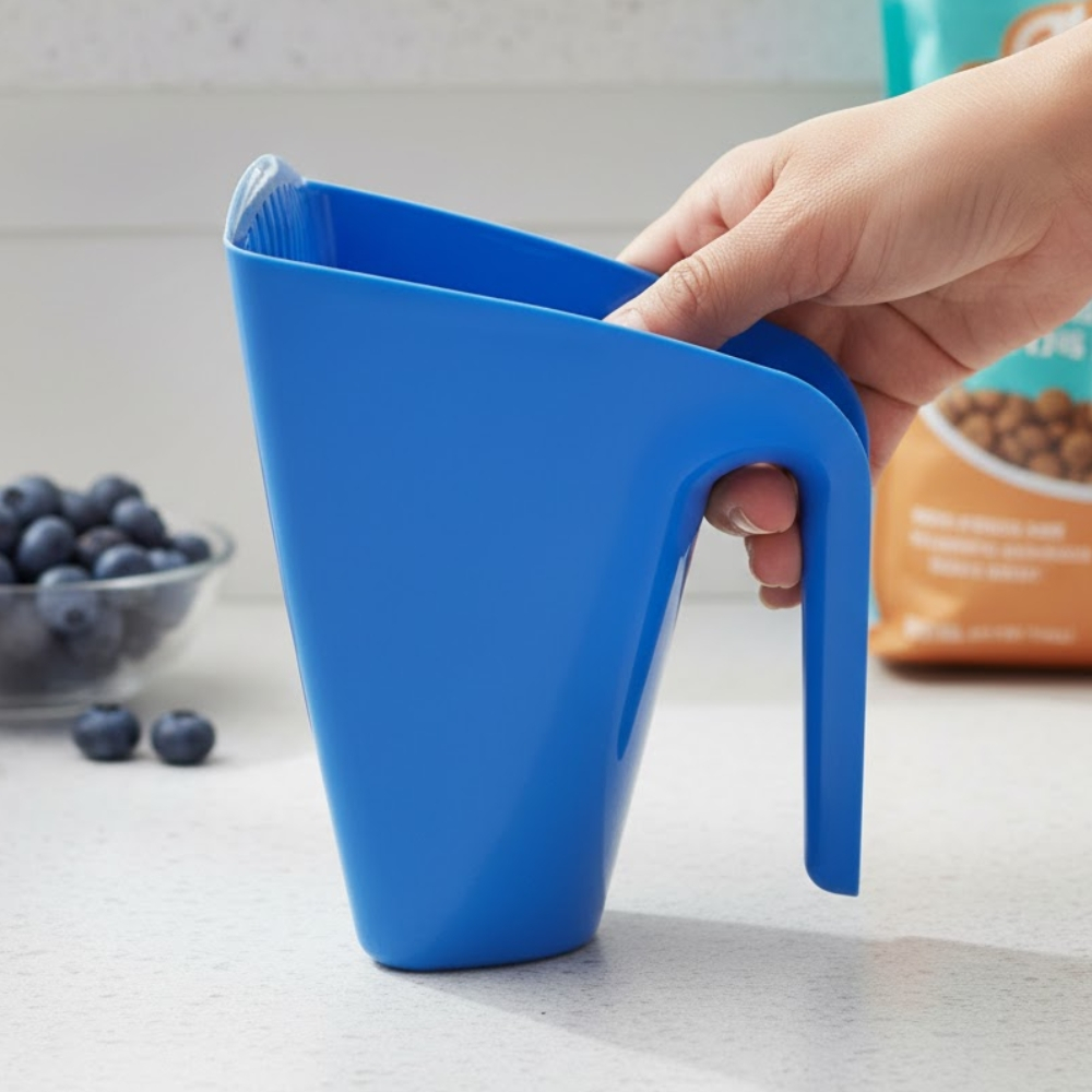 Pá Higiênica Com Furba Para Caixa De Areia De Gatos Cães Azul