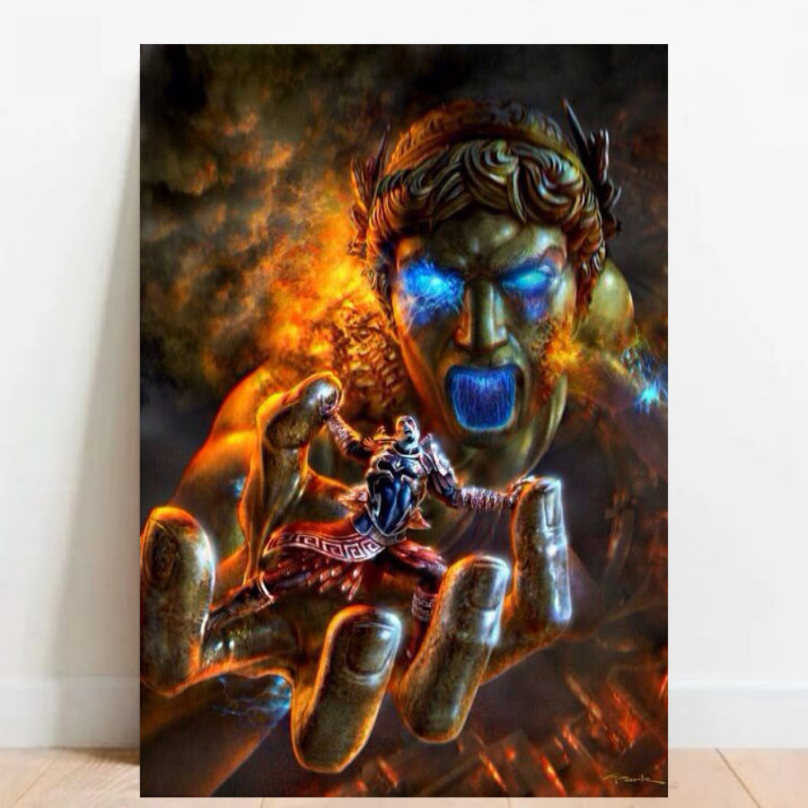 Quadro Placa decorativa geek God of War RPG aventura Game video game a2 60x40cm 07