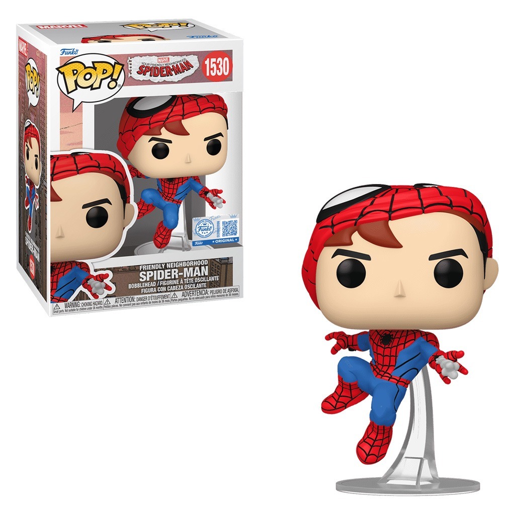 FUNKO POP MARVEL FNSM SPIDER-MAN UNMASKED SPIDER-MAN 1530 NOVO ORIGINAL