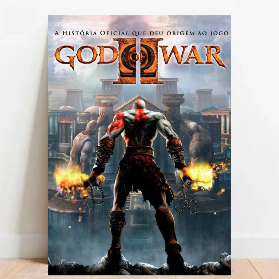 Quadro Placa decorativa geek God of War RPG aventura Game video game a2 60x40cm 014