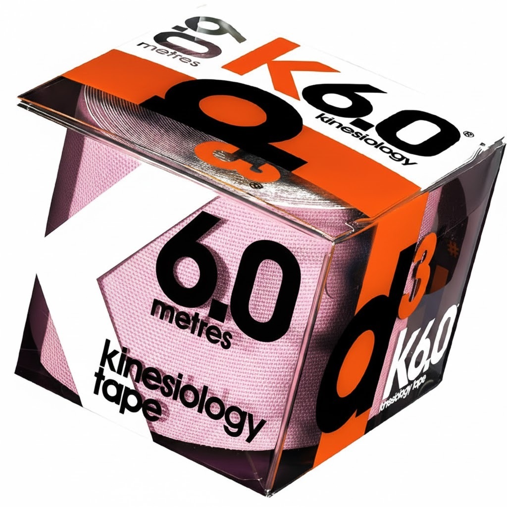 Bandagem Elástica Adesiva Funcional Kinésio K6.0 D3 Rosa Bebê