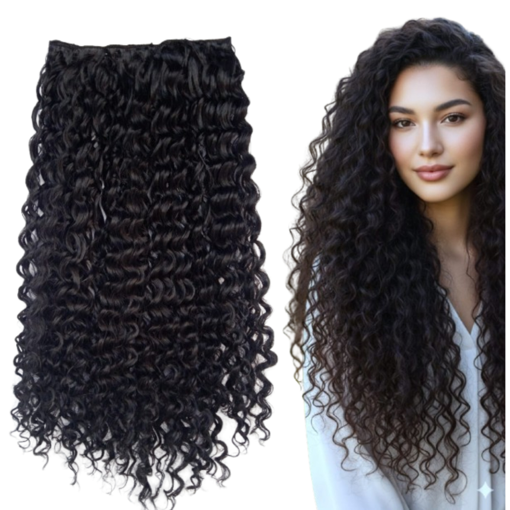 Aplique de Cabelo Tic tac Cacheado - Fibra Orgânica - Weng