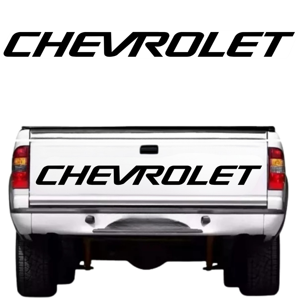 Adesivo Faixa Tampa Traseira Caçamba Chevrolet Para S10 1999 2000 2001 2002 2003 04 05
