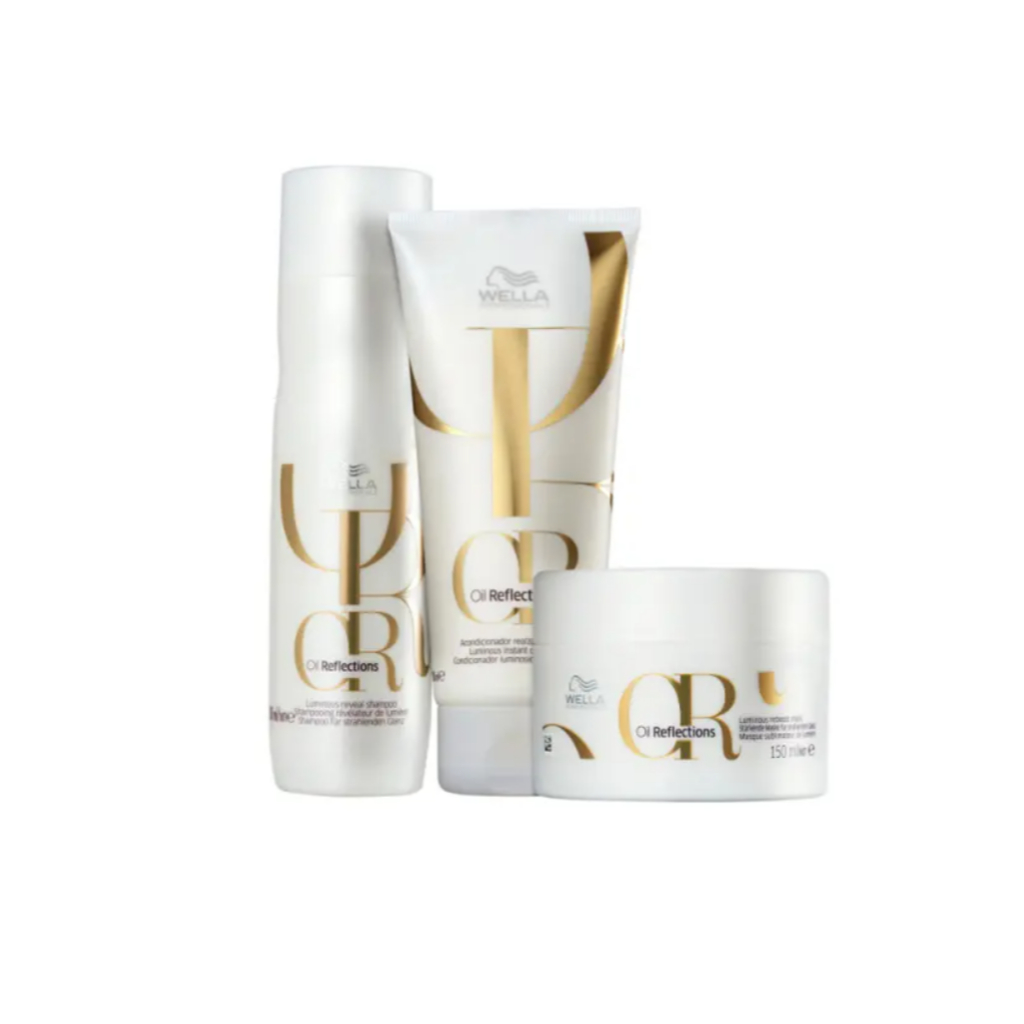 Kit Wella Oil Reflections Shampoo + Condicionador + Máscara