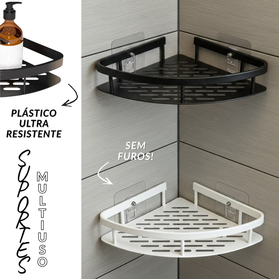 1/2 PEÇA Prateleira Suporte Multiuso De Parede Alta Resistência e Sem Furo Para Shampoo Banheiro em Oferta na Shopee