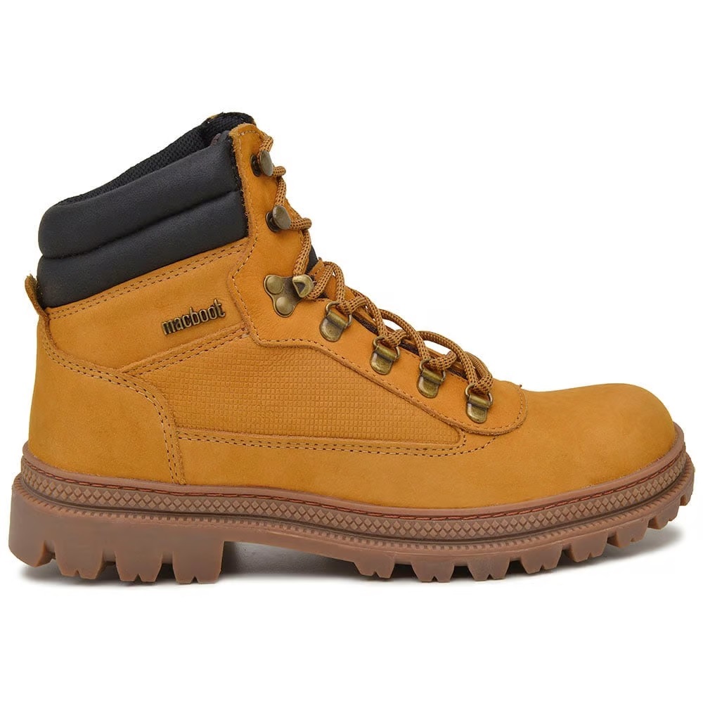 Bota Masculina Militar Coturno Macboot Alter Couro Natural Premium Sola Ultra Flex Maximo Conforto