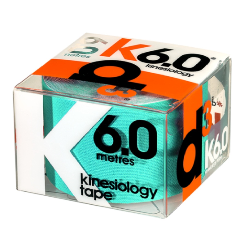 Bandagem Elástica Adesiva Funcional Kinésio K6.0 D3 Hortelã