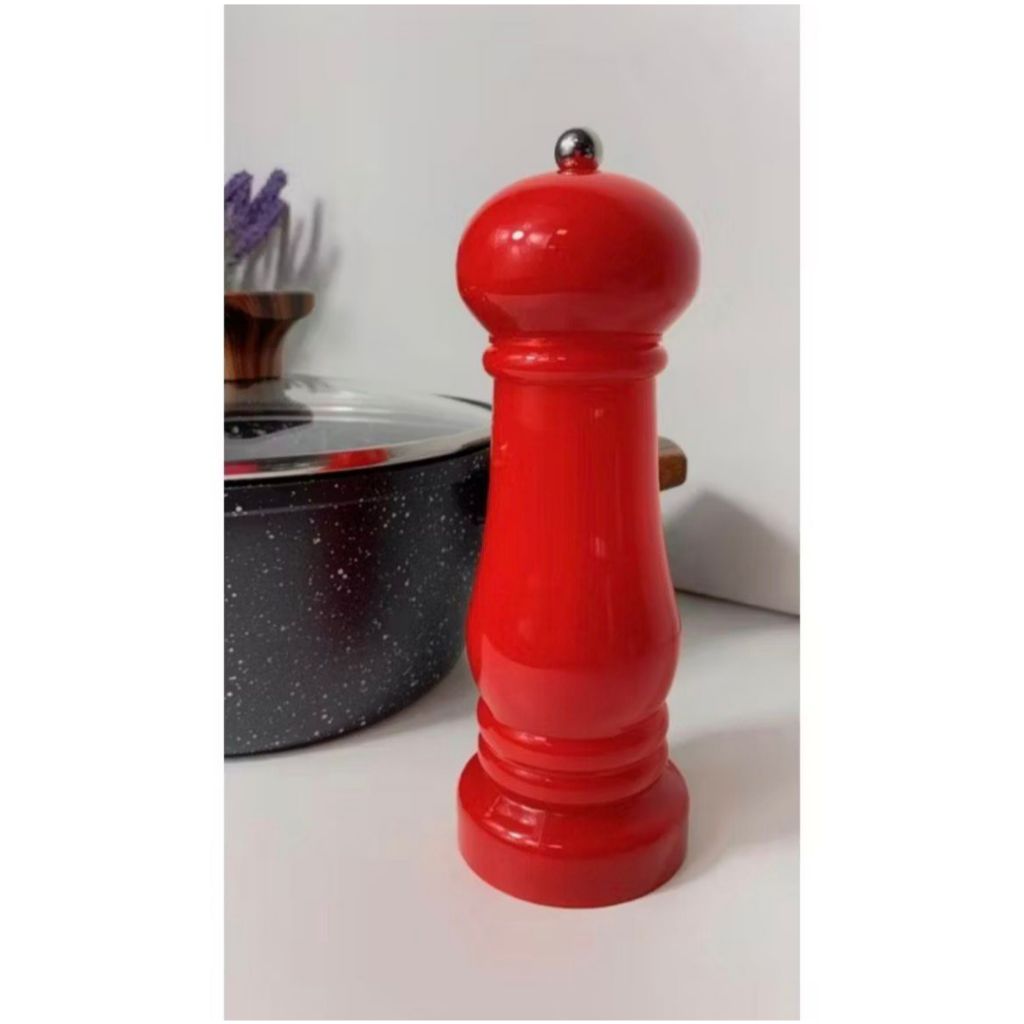 Porta Tempero / Moedor de tempero pimenta grãos de Acrílico Vermelho/Preto Clink