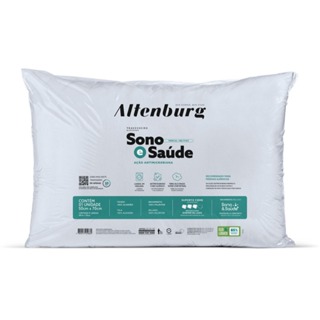 Travesseiro Altenburg Sono e Saúde Anti Alérgico Lavável em Oferta na Shopee