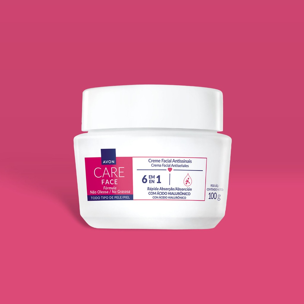 AVON CARE CREME FACIAL ANTISSINAIS 6 EM 1, 100 G.