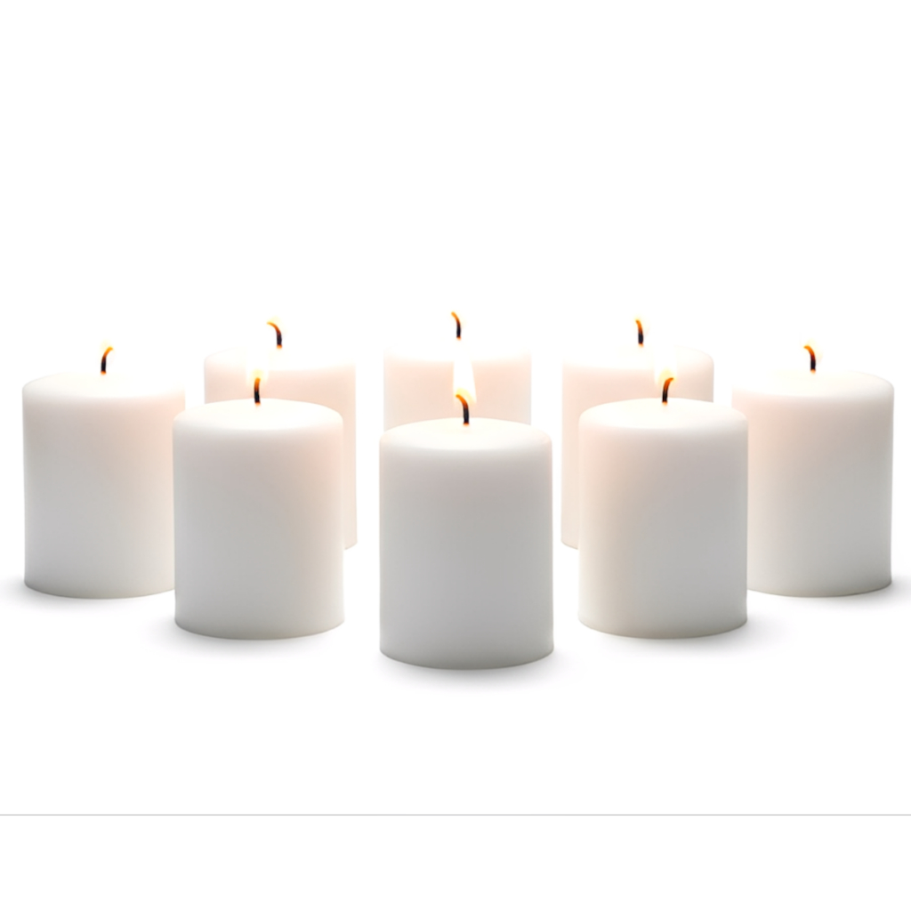 Vela Decorativa Cilíndrica 15 unidades de 4cm Decoração casamentos