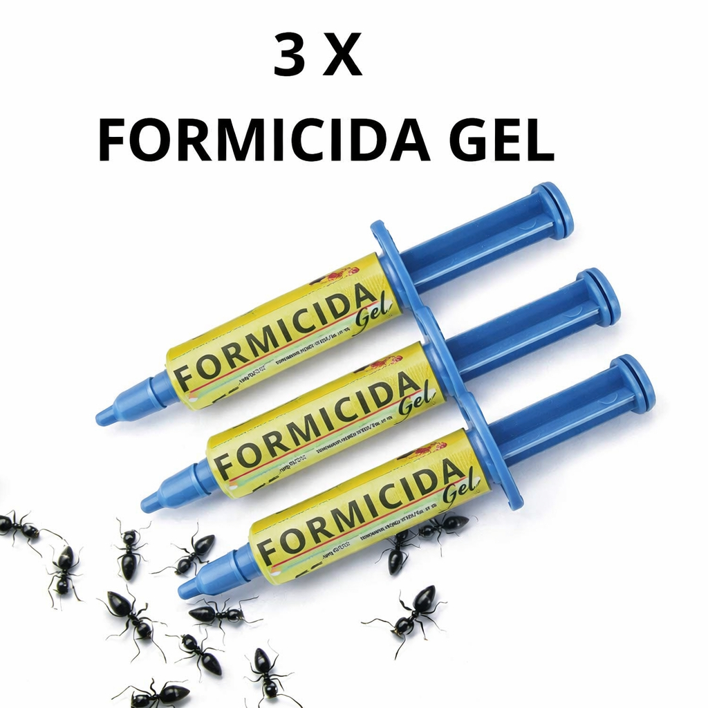 kit com 3 MATA FORMIGA GEL -  Contra formigas caseiras - Formigas Doceiras