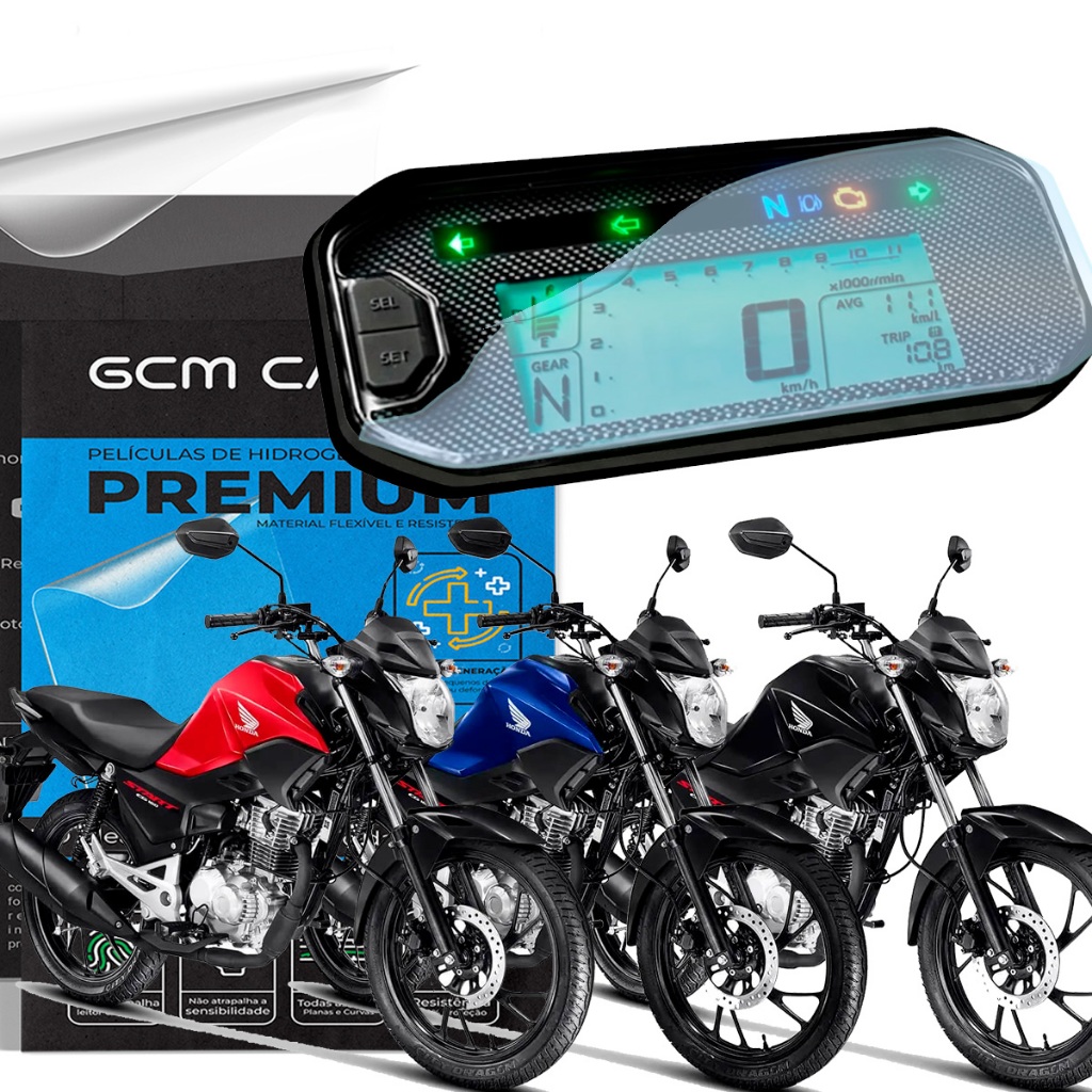 Pelicula Para Painel Cg 160 Fan Titan Start 25/26 Antirisco Hidrogel Nano Flexivel Resistente em Oferta na Shopee