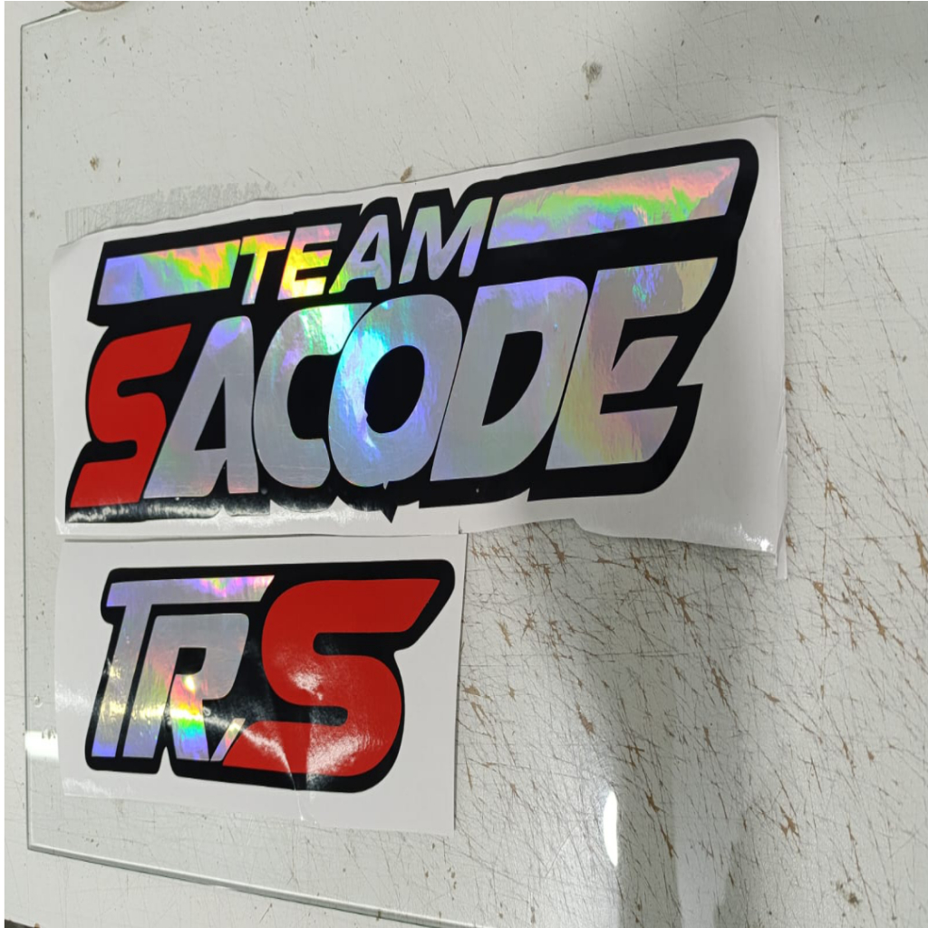 Adesivo Team Sacode Trs Efeito Camaleão Holográfico Premium em Oferta na Shopee
