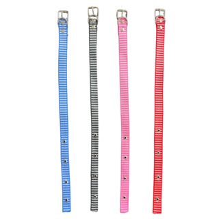 Kit Com 3 Coleiras De Nylon Bordado Para Cães De Pequeno A Medio Porte – Conforto E Estilo Pet em Oferta na Shopee